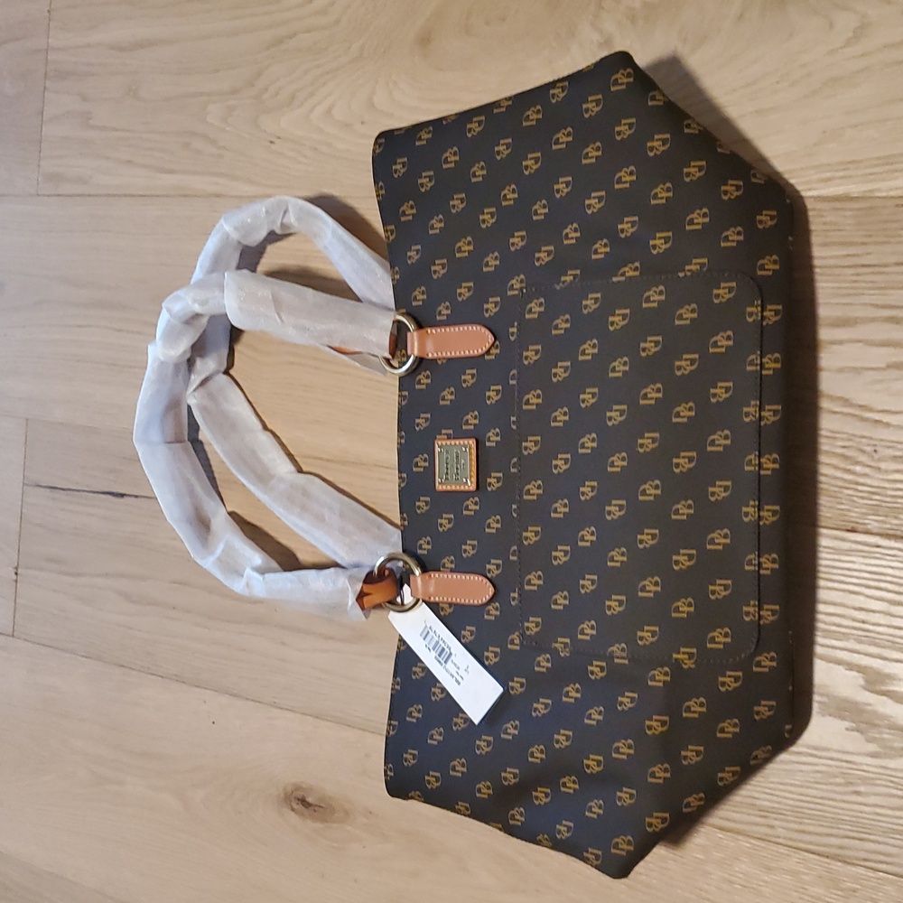 Dooney & Bourke Brown Leather Large Blakely Tammy Tote